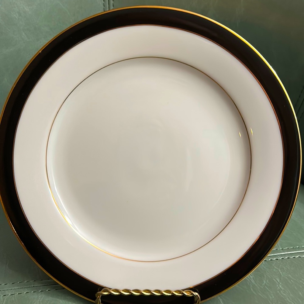 Muirfield Royal Ebony Black & Gold Salad Plate